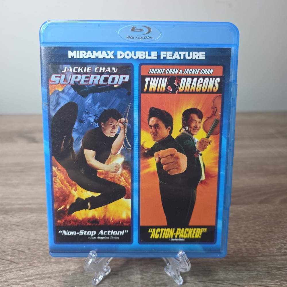 Jackie Chan Supercop Twin Dragons Blu-ray Miramax Double Feature 01801